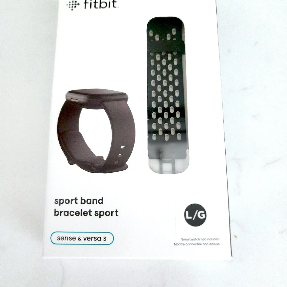 New Fitbit Sport Bands Bracelet Black Versa 3/Versa 4 and Sense/Sense 2